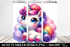 Vibrant Baby Unicorn | 20 oz Tumbler Product Image 2