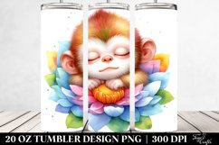 Colorful Baby Monkey Sleeping | 20 Oz Tumbler Product Image 2