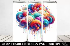 Colorful Whimsical Cloud | 20 Oz Tumbler Product Image 2