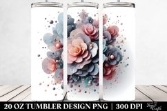 3D Shiny Begonia | 20 oz Tumbler Product Image 2