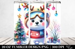 Expressive Polar Bear with Sky Goggles PNG Product Image 2