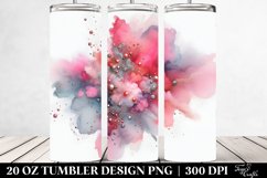 PINkish Watercolor Particles Tumbler | 20 Oz Tumbler Product Image 2