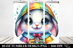 20 Oz Tumbler Sublimation | Colorful Vibrant Watercolor Baby Product Image 2