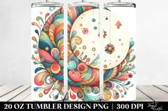 Colorful Moon Whimsical | 20 oz Tumbler Product Image 2