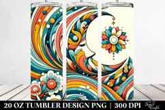 Colorful Moon Whimsical | 20 oz Tumbler Product Image 2