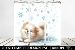 Whimsical Dog in Snow Clipart Product Image 2