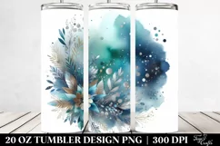 Colorful Cyan Background | 20 Oz Tumbler Product Image 2