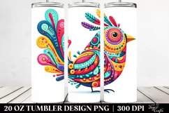 Vibrant Colorfull Bird | 20 Oz Tumbler Product Image 2
