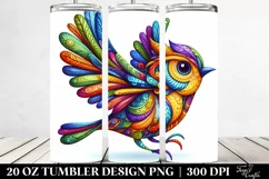 Vibrant Colorfull Bird | 20 Oz Tumbler Product Image 2