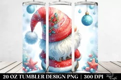 Cute Vibrant Christmass Gnomes | 20 oz Tumbler Product Image 2