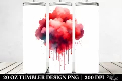 Colorful Watercolor Cloud Splash | 20 Oz Tumbler Product Image 2
