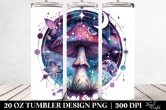 Vibrant Magical Celestial Mushroom 20 Oz Tumbler Product Image 2