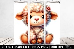 Colorful Plush Lamb | 20 Oz Tumbler Product Image 2