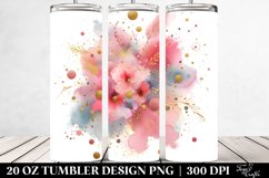 Colorful PINkish Particles Golden Foil | 20 Oz Tumbler Product Image 2