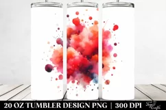 Colorful Watercolor Particles Splash | 20 Oz Tumbler Product Image 2