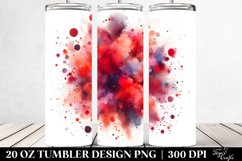 Colorful Watercolor Particles Splash | 20 Oz Tumbler Product Image 2