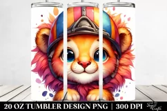Colorful Baby Lion | 20 Oz Tumbler Product Image 2