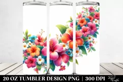 Vibrant Hawayan Flowers | 20 oz Tumbler Product Image 2