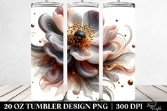 Glossy Anemone Watercolor Tumbler Product Image 2