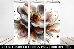 Glossy Anemone Watercolor Tumbler Product Image 2