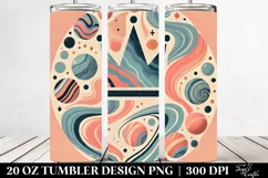 Colorful Pastel Marble Crown 20 Oz Tumbler Product Image 2