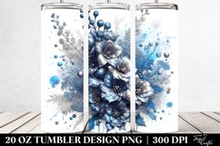 Shiny Delphinium Watercolor Tumbler Product Image 2