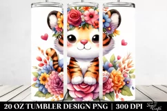 Colorful Baby Tiger | 20 oz Tumbler Product Image 2