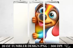 Cartoon Baby Dachshund Tumbler Product Image 2