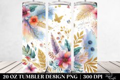 Colorful Watercolor Golden Foil | 20 Oz Tumbler Product Image 2