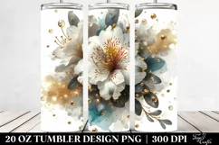 Shiny Golden Azalea Tumbler Product Image 2