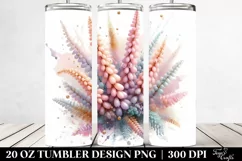 Abstract Glossy Heather, Transparent 20 Oz Tumbler Product Image 2