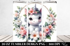 Pastel Baby Unicorn Jasmine Tumbler Product Image 2