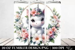 Pastel Baby Unicorn Jasmine Tumbler Product Image 2