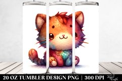 Colorful Plush Cat Tumbler Product Image 2