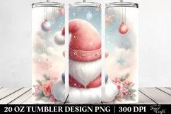 cute Christmas Gnomes on Cloud | 20 oz Tumbler Product Image 2