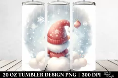 cute Christmas Gnomes on Cloud | 20 oz Tumbler Product Image 2