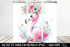 Colorful Flamingo | 20 oz Tumbler Product Image 2