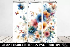 Colorful Watercolor | 20 Oz Tumbler Product Image 2