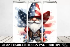 Patriotic Cowboy Gnome | 20 oz Tumbler Product Image 2