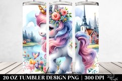 Colorful Cute Baby Unicorn Swedish Countryside. 20 Oz Product Image 2