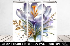 Detailed Shiny Crocus | 20 Oz Tumbler Product Image 2