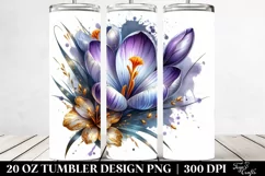 Shiny Crocus with Golden Insertions | 20 Oz Tumbler Product Image 2