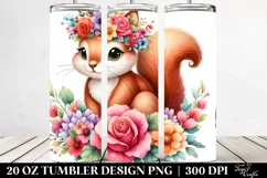 Colorful Baby Squirrel | 20 oz Tumbler Product Image 2