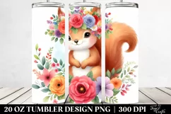 Colorful Baby Squirrel | 20 oz Tumbler Product Image 2