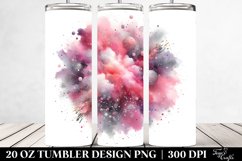 Colorful PINkish Watercolor Particles | 20 Oz Tumbler Product Image 2