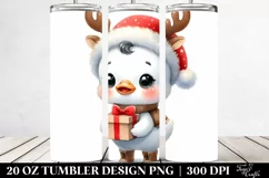 Cute Watercolor Swan with Party Hat PNG Product Image 2