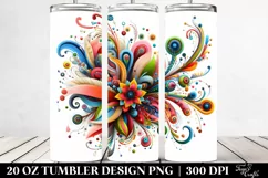 Whimsical Vibrant Flower | 20 Oz Tumbler Product Image 2