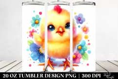 Colorful Baby Chicken | 20 Oz Tumbler Product Image 2