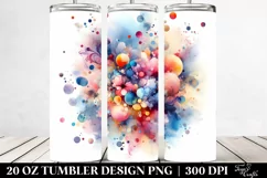 Colorful Watercolor Particles | 20 Oz Tumbler Product Image 2