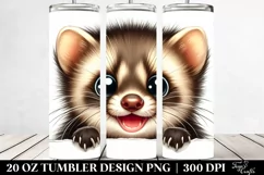 Funny Marten Big Eyes Tumbler | 20 Oz Product Image 2